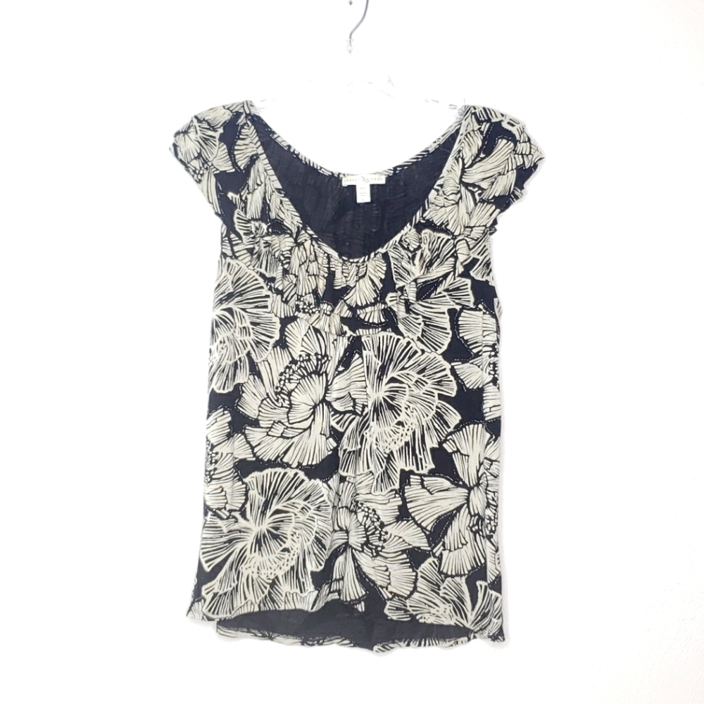 Weston Wear Ruffle Collar Floral Blouse Size Large